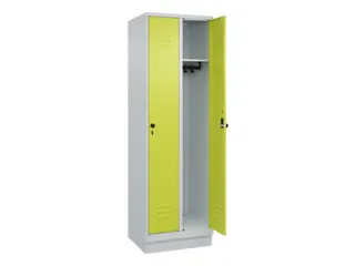 locker,HxBxD 1950x600x500mm,2vak,vak B 300mm,draaigrendel,sokkel - 2
