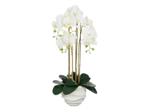 Kunstplant Mica Phalaenopsis in pot wit 40x34x82cm