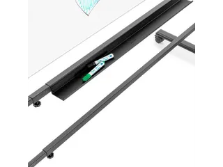 Whiteboard Rocada Natural 129x100cm wit mobiel 2-zijdig - 2