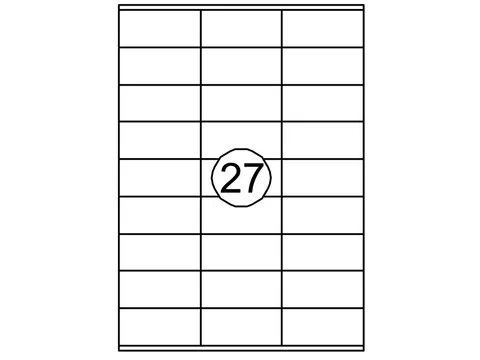 Etiket Quantore 70x32mm 2700st