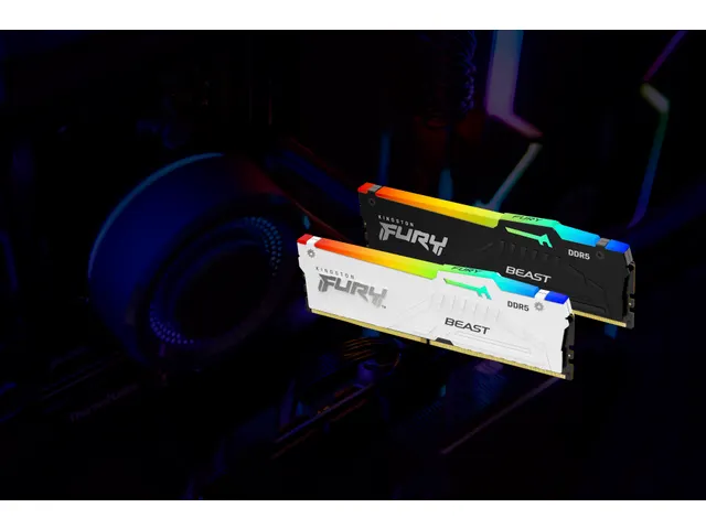 32GB 6000MT/s DDR5 CL36 DIMM FURY Beast White RGB EXPO