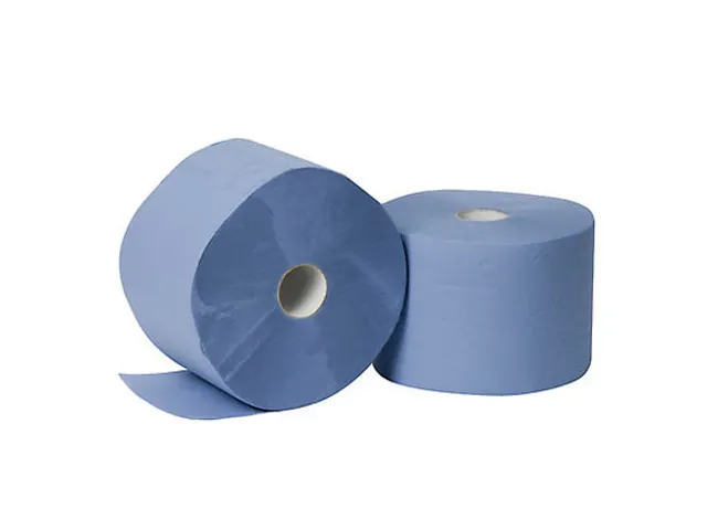 Cetec Poetspapier Rol 2-Laags Blauw Recycled 360m / 22cm Breed