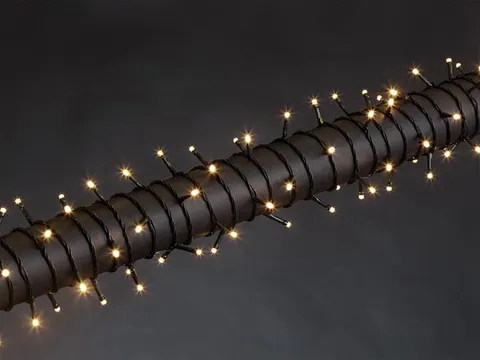 Luna LED - 12m - 160 Leds - WIT - Groene Kabel - Modulator - 24 V