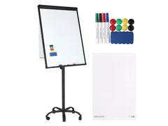 BRASQ Flipover Mobiel 70x100cm Magnetisch Zwart inclusief accessoires