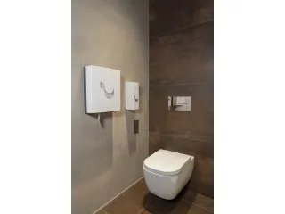 Toiletpapier dispenser Celtex Megamini Revolver wit 3 rol - 4