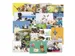 Cartes-posters De Stulp thème animaux A4 assorti