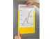 zichtpaneel,DIN A6,staand,transparant,achterzijde magnetisch