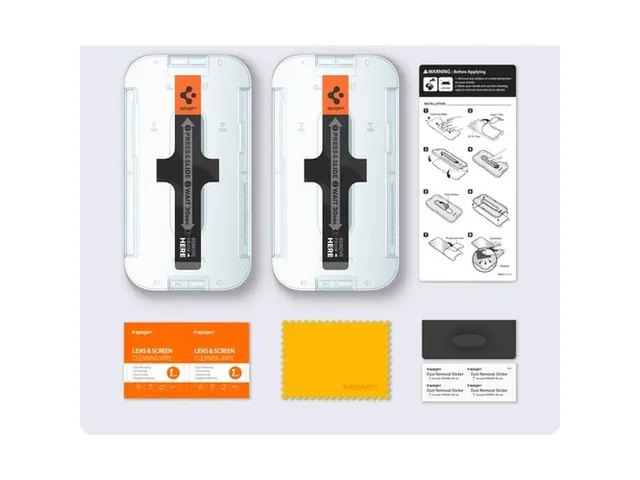 Spigen iPhone 13 Mini Glas.tR EZ Fit Schermbescherming 2x