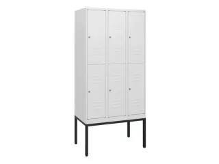 dubbeldekse locker,HxBxD 1950x900x500mm,3x2vak.,vak B 300mm,cil.-slot - 1