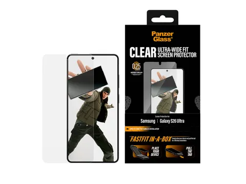 PanzerGlass Screen Protector Samsung Galaxy S26 Ultra | Ultra-Wide