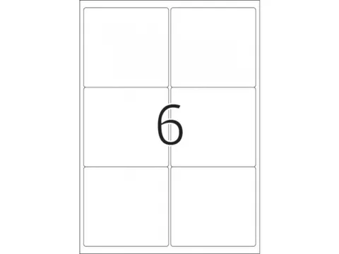 HERMA 10317 Verwijderbare Adresetiket A4 99,1x93,1mm Wit 600 stuks