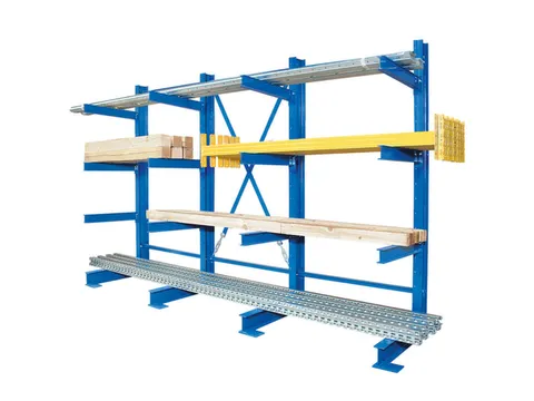 Draagarmstelling Basis+aanbouw Hxbxd 2000x3100x740mm 4staanders 12arm