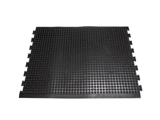 werkplek-vloerbedekking,kliksysteem,HxLxB 13x1200x900mm,rubber,genopt - 2