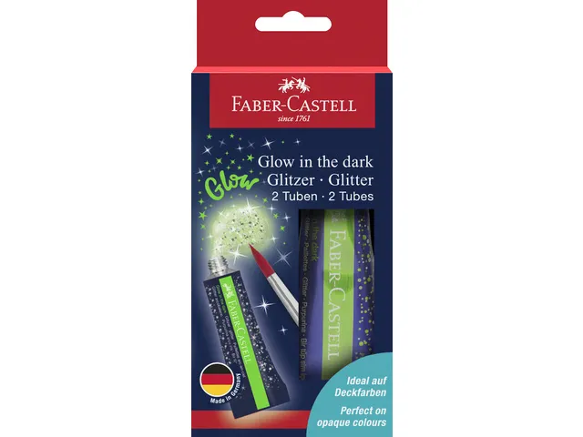 Glitter Faber-Castell Glow in the dark glitter 2x12ml