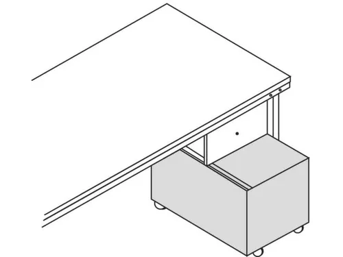 mobiel ladeblok,HxBxD 525x500x650mm,rollen