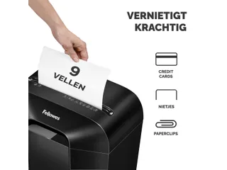 Papiervernietiger Fellowes Powershred LX50 snippers 4x37mm zwart P-4 - 3