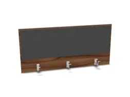 opzetpaneel bureau aanbouw achter NP-tiepolo nut antraciet 1200mm
