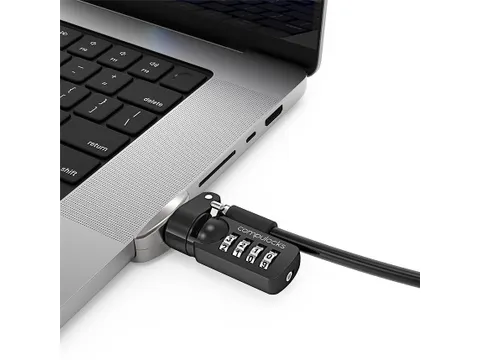 Compulocks MBPR16LDG02CL, Combinatieslot, Vergrendelbeugel, Zwart, Zil