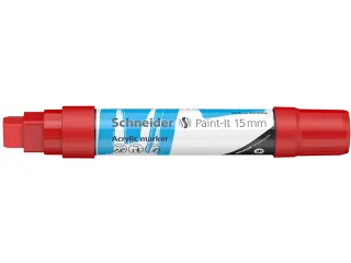 Acrylmarker Schneider Paint-It 330 15mm rood - 5