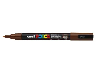 Verfstift Posca PC3M Fijne punt 0,9-1,3mm Bruin - 1