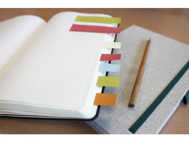 Info Page Marker papier 15x50mm, 5 kleuren recycled 100 vel per kleur