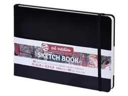 Schetsboek Talens Art Creation zwart 21x15cm 140gr 80vel