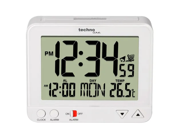 Wekker Technoline WT 195 95x80x32mm wit