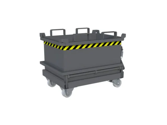 mini-bodemklepcontainer,HxLxB 625x600x800mm,0,13m³,inrijbeugel,staal