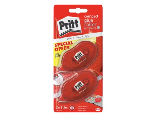 Lijmroller Pritt Compact Permanent Blister 2e halve prijs