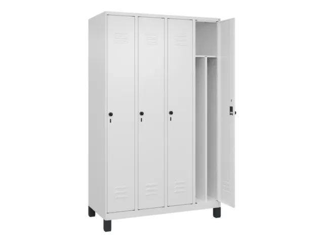 locker voor scheiding van kleding,HxBxD 1950x1200x500mm,4vak