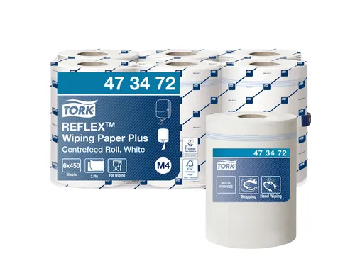 Poetsrol Reflex Plus M4 SmartCore centerfeed 2 laags 150m wit 473472