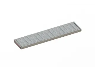 legbord van plaatstaal,v. breedvakstelling,BxD 1700x400mm,vakl. 500kg - 1