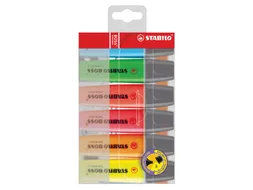 Markeerstift STABILO BOSS 70/6 assorti blister à 6 stuks