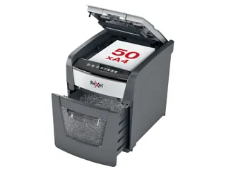 Papiervernietiger Rexel Optimum Auto+ 50X P-4 snippers 4x28mm - 2