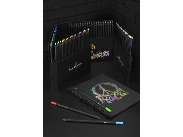 Kleurpotlood Faber-Castell Black Edition 100 stuks in karton etui
