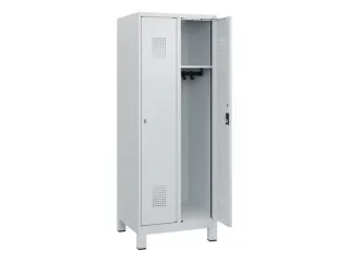schoollocker,HxBxD 1630x600x500mm,2vak,vak B 300mm,cil.-slot,voeten - 1