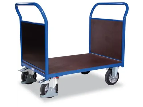 Platformwagen 1000kg Laadvlak Lxb 1625x800mm 2 Kopwanden Ral 5010