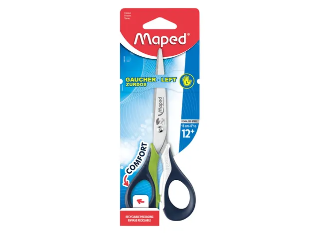 Schaar Maped Sensoft 16cm links assorti
