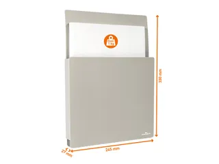Documenthouder Info Box A4 magnetisch grijs - 13