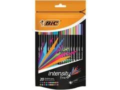 fineliner Intensity, blister met 20 stuks in geassorteerde kleuren