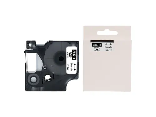 Label Tape Dymo Compatible 53713 24mm Zwart Op Wit