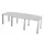 vergadertafel HxBxD 74x240x120cm vatvormig MP-lichtgrijs Alu 4voeten