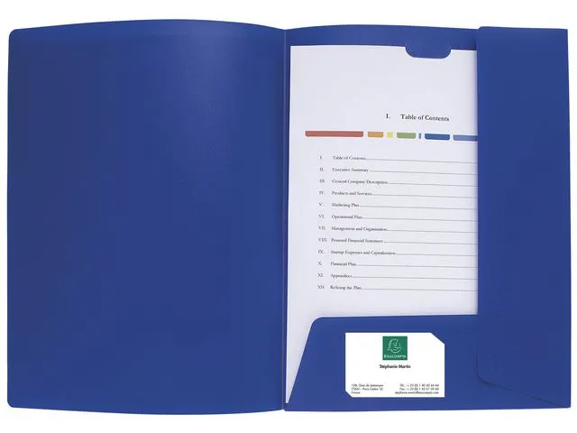 Presentatiemap Kreacover PP, A4, blauw