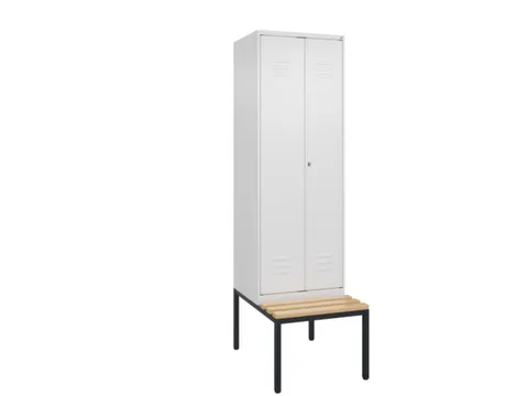 locker voor scheiding van kleding,HxBxD 2120x600x815mm,2vak