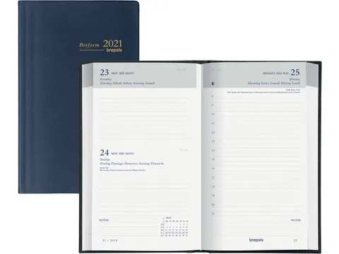 agenda Breform Seta 6-talig, blauw, 2026