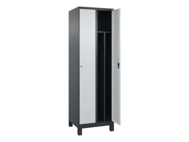 locker voor scheiding van kleding,HxBxD 1950x600x500mm,2vak