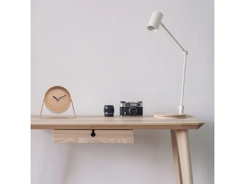 Wekker Nextime Berlin Table 14x13 cm roze metaal