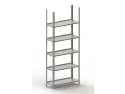 magazijnstelling,grondveld,HxBxD 1850x754x304mm,vaklast 80kg