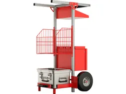 bhv-wagen,draagverm. 51,2kg,PU-banden,HxBxD 1147x570x636mm,aluminium