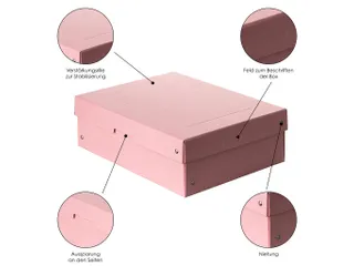 PureBox Pastell A4 rose 100mm - 5